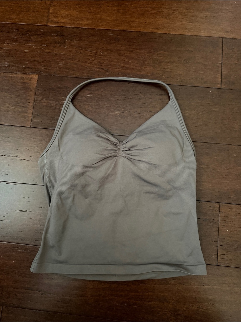 Women's Gray Halter Tank Top